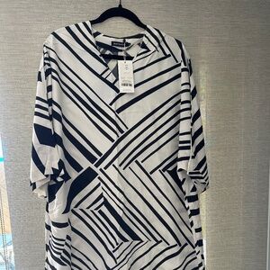 Marimekko Black & White Dress NWT